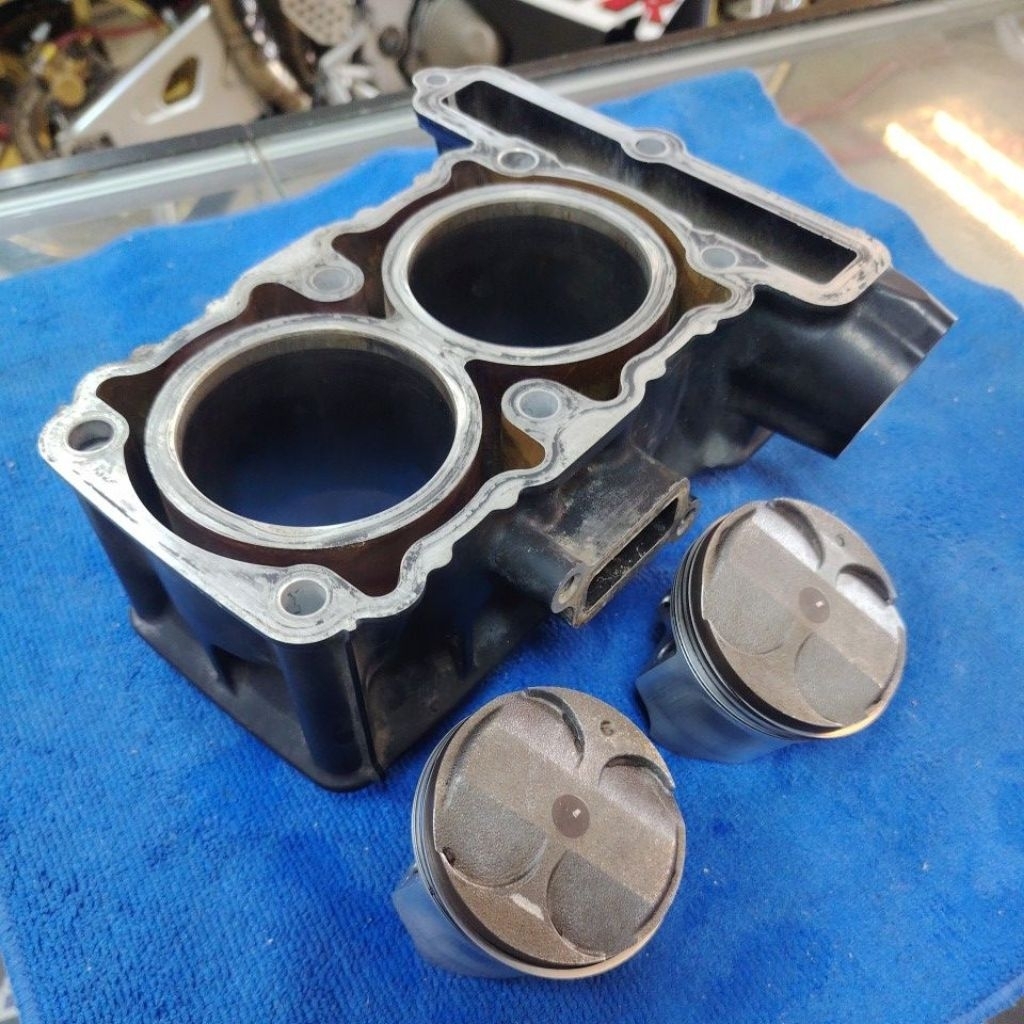 Kawasaki Z250 / Ninja 250R engine cylinder block & piston set | Shopee ...