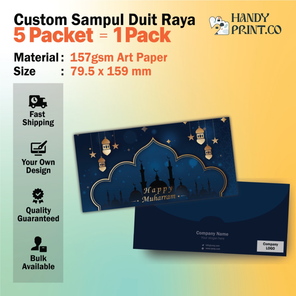 [Sampul Duit Raya Print] Landscape Custom Raya Packet custom print l ...