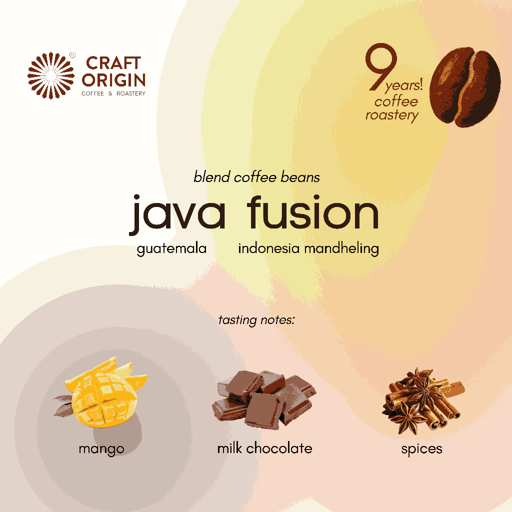Craft Origin Java Fusion Espresso Blend – specialty coffee beans Malaysia