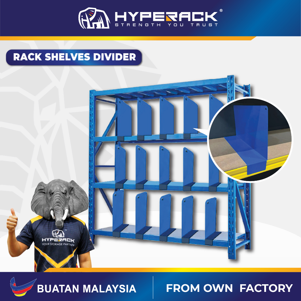 HYPERACK ™️ Rack Shelves Divider Boltless Rack Divider Storage Rack ...