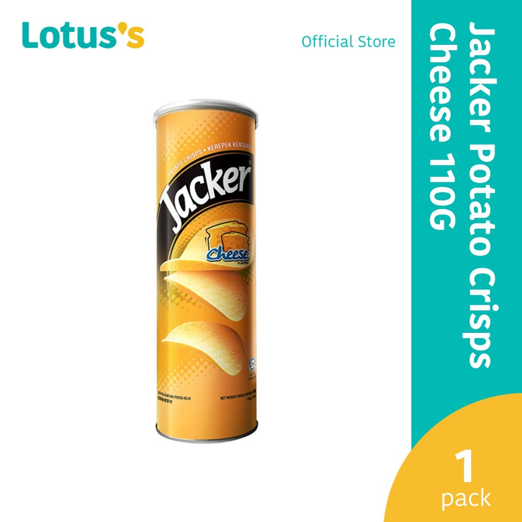 Jacker Potato Crisps Cheese 110G | Shopee Malaysia