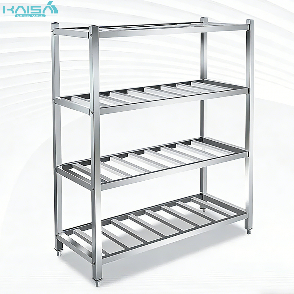 SUS 304 Rak Dapur Stainless Steel Kitchen Storage Rack Shelf Microwave ...
