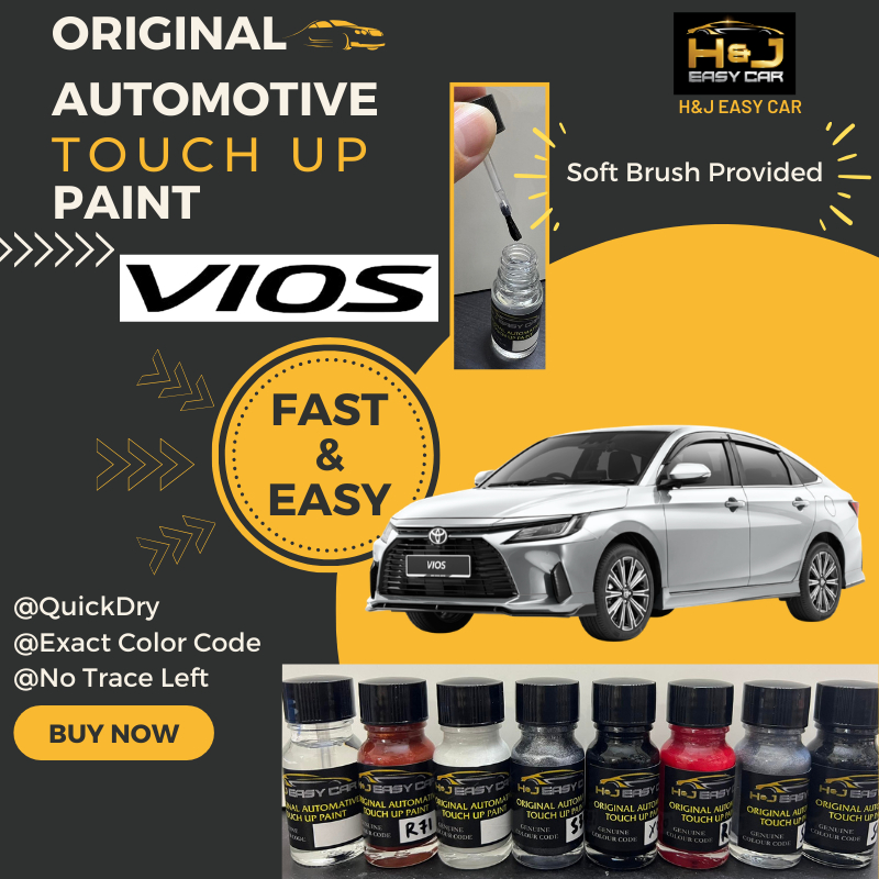 TOYOTA VIOS Automotive Original COLOR CODE Touch Up Paint 10ML | Shopee ...