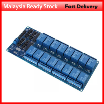 16-Channel 16 CH DC 5V/12V Relay Shield Module with optocoupler for Arduino