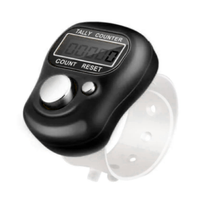 Digital Tasbih Counter Finger Tally Counter LCD Screen Electronic Zikir ...