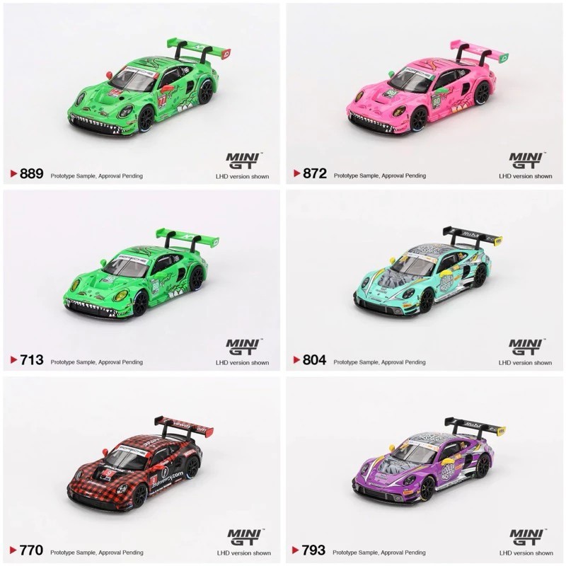Mini GT Porsche 911 GT3 Racing model cars of all kinds Rexy, Roxy