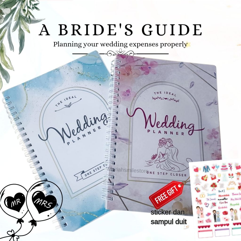 Wedding Planner 2026 2027 Checklist Perkahwinan Wedding Notebook ...