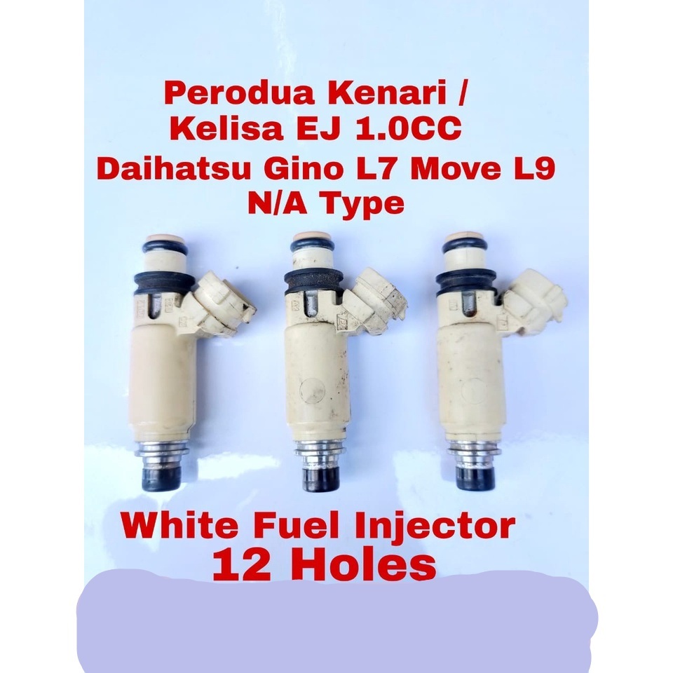 White Fuel Injector 12 Holes For Perodua Kenari / Kelisa EJ 1.0CC ...