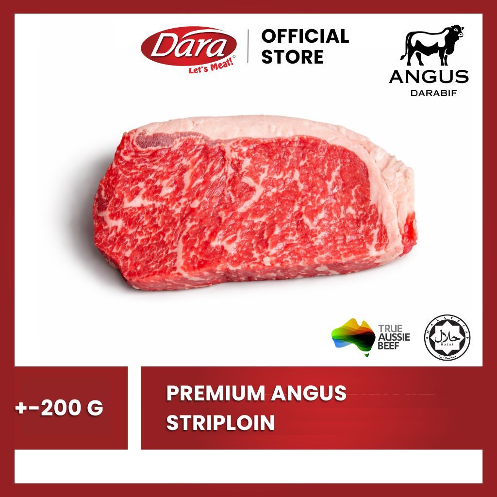 Angus Beef Striploin Steak | Halal Premium ANGUS Grain Fed Beef ...