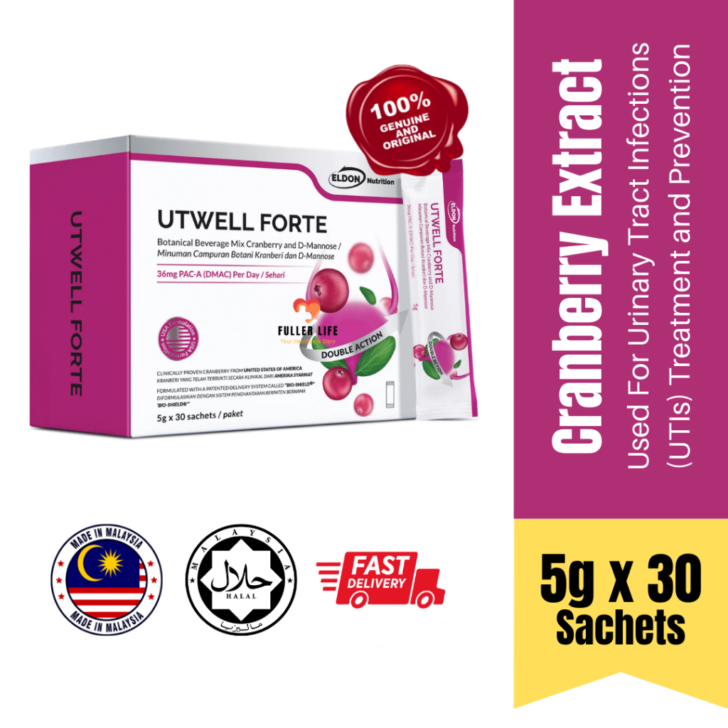 ELDON NUTRITION UtWell Forte (30 sachets)| Cranberry Extract Cranberry ...