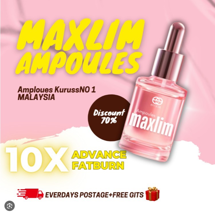 [ OFFICIAL DISTRIBUTOR ] MAXLIM AMPOULES BY EVIOR | Shopee Malaysia