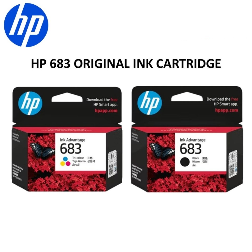 HP 683 Black / Color Original Ink Advantage Cartridge FOR PRINTER HP ...