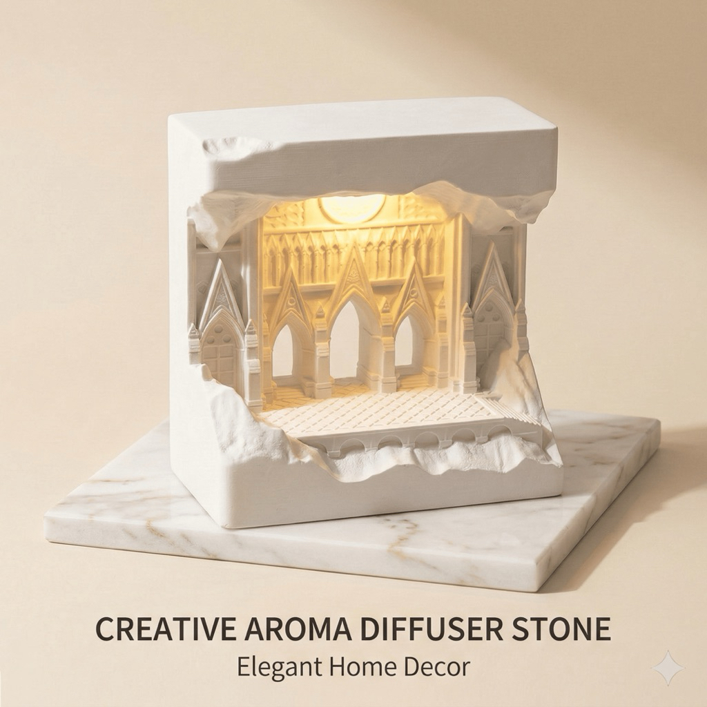 Urbanova Vintage Square Aroma Stone Diffuser Flameless Home Fragrance ...