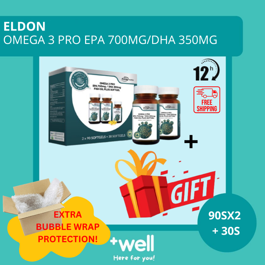 8/2028 Eldon Nutrition Omega 3 Pro Fish Oil DHA 350mg EPA 700mg Plus ...