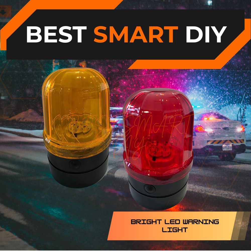 Heavy Duty Magnetic Car LED Revolving Warning Light blinker (Battery ...