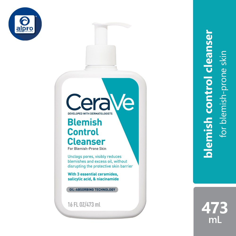 CeraVe Blemish Control Cleanser 473ml, For Blemish-Prone Skin ...