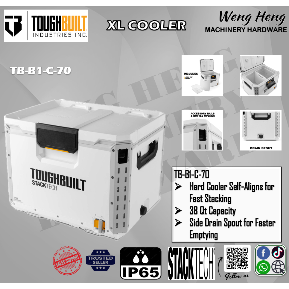 ToughBuilt StackTech Cooler XL - MODEL TB-B1-C-70 | Shopee Malaysia