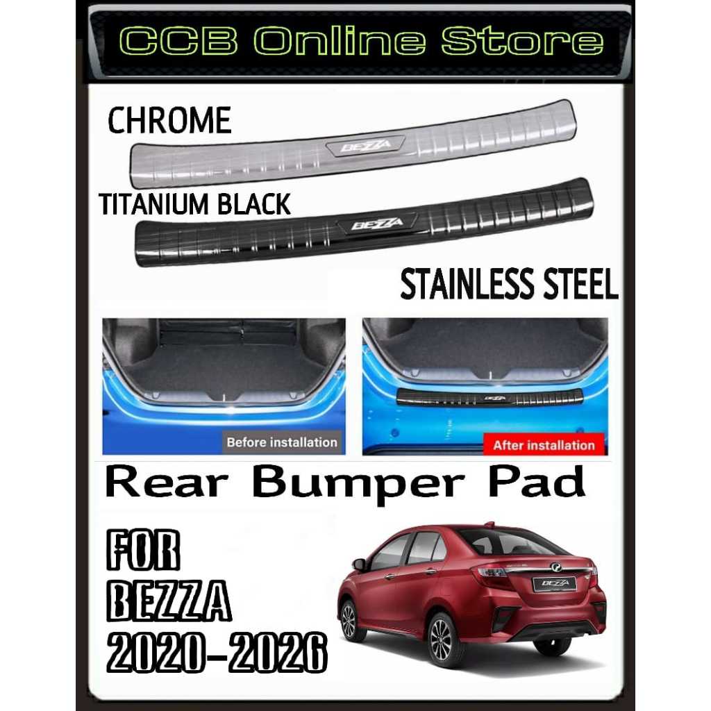Perodua Bezza 2015 - 2022 Rear Bumper Guard Steel Protector Guard ...