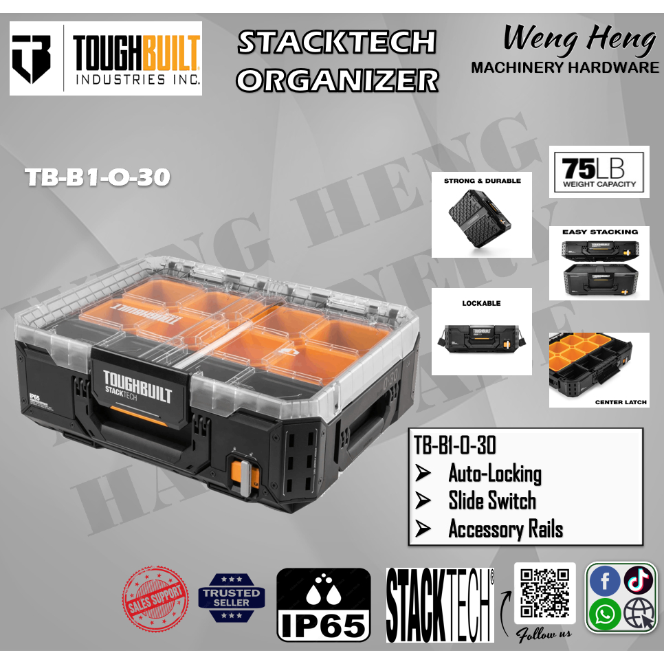 TOUGHBUILT StackTech Organizer - MODEL TB-B1-O-30 | Shopee Malaysia