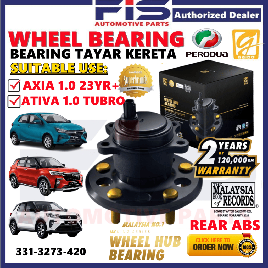 FIS Gaido King Series Rear Wheel Bearing Hub Perodua Axia 1.0 23YR ...