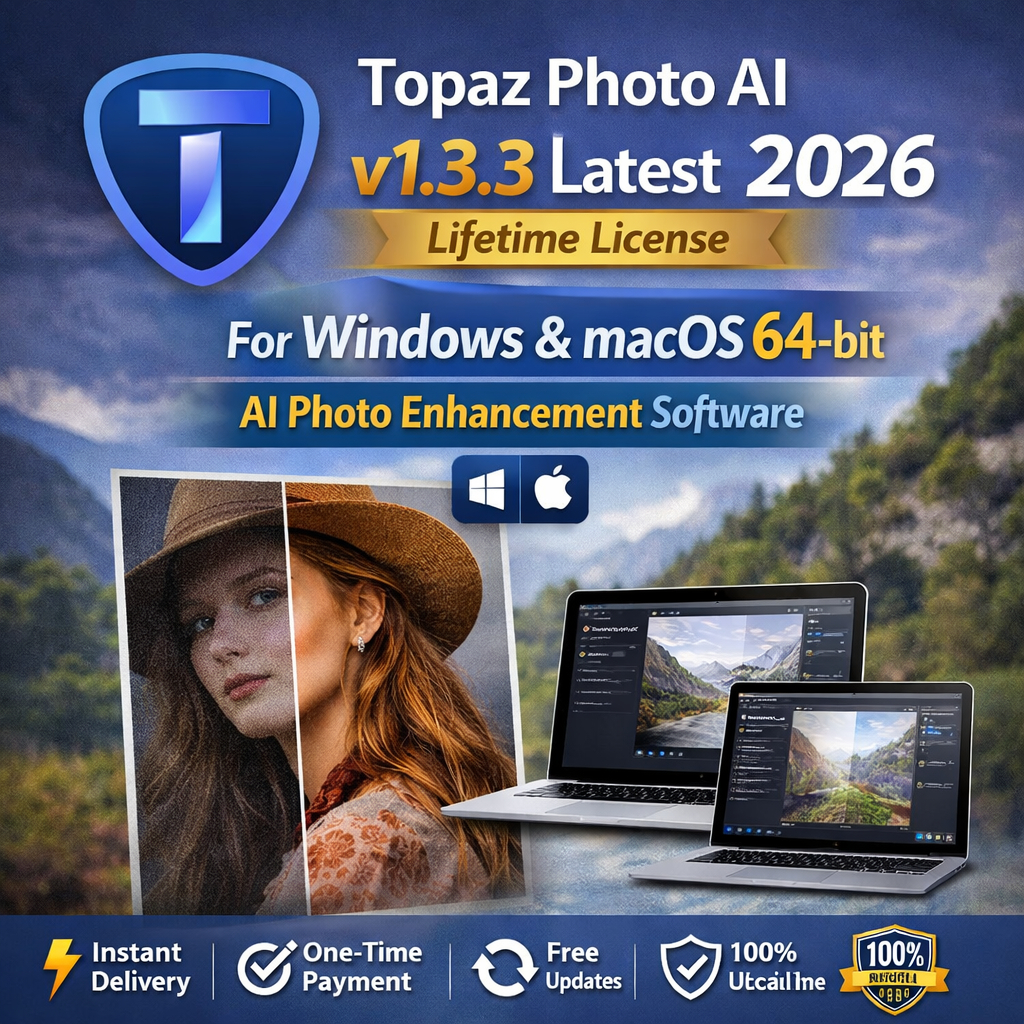 Topaz Photo AI v1.3.3 Latest 2026 Lifetime For Windows & MacOS 64-bit ...