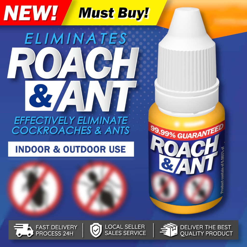 Upgraded!! Roach & Ant Umpan (15ml) Cockroach & Ant Bait. Roach Buster ...