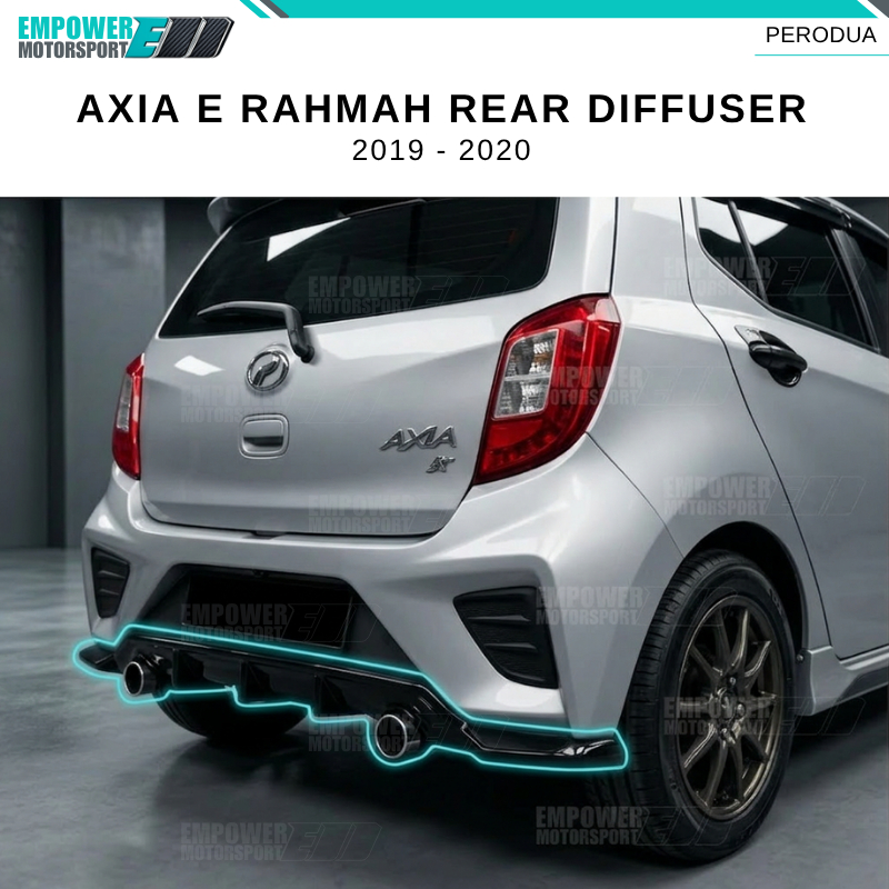 PERODUA AXIA 2019-2023 / AXIA E RAHMAH REAR DIFFUSER - PREMIUM PU ...