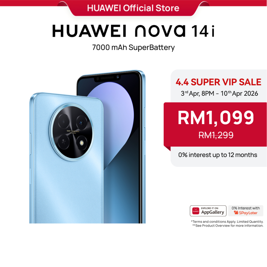 HUAWEI nova 14i Smartphone l 7000mAh Super Battery | 6.95'' HUAWEI FullView Display | X Button, Easy to Apps