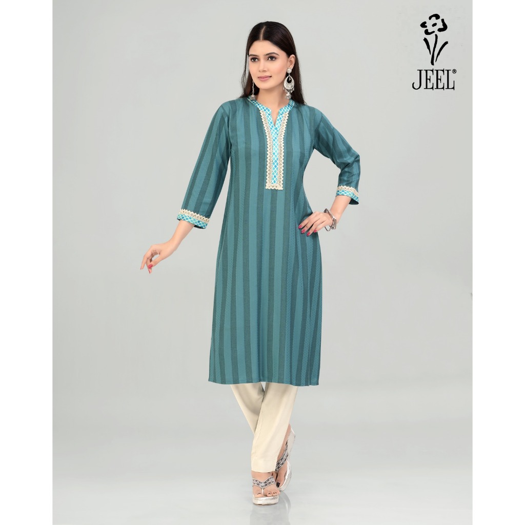 JEEL Casual Kurti - Assorted Colours | Soft Rayon | Ready Stock ...