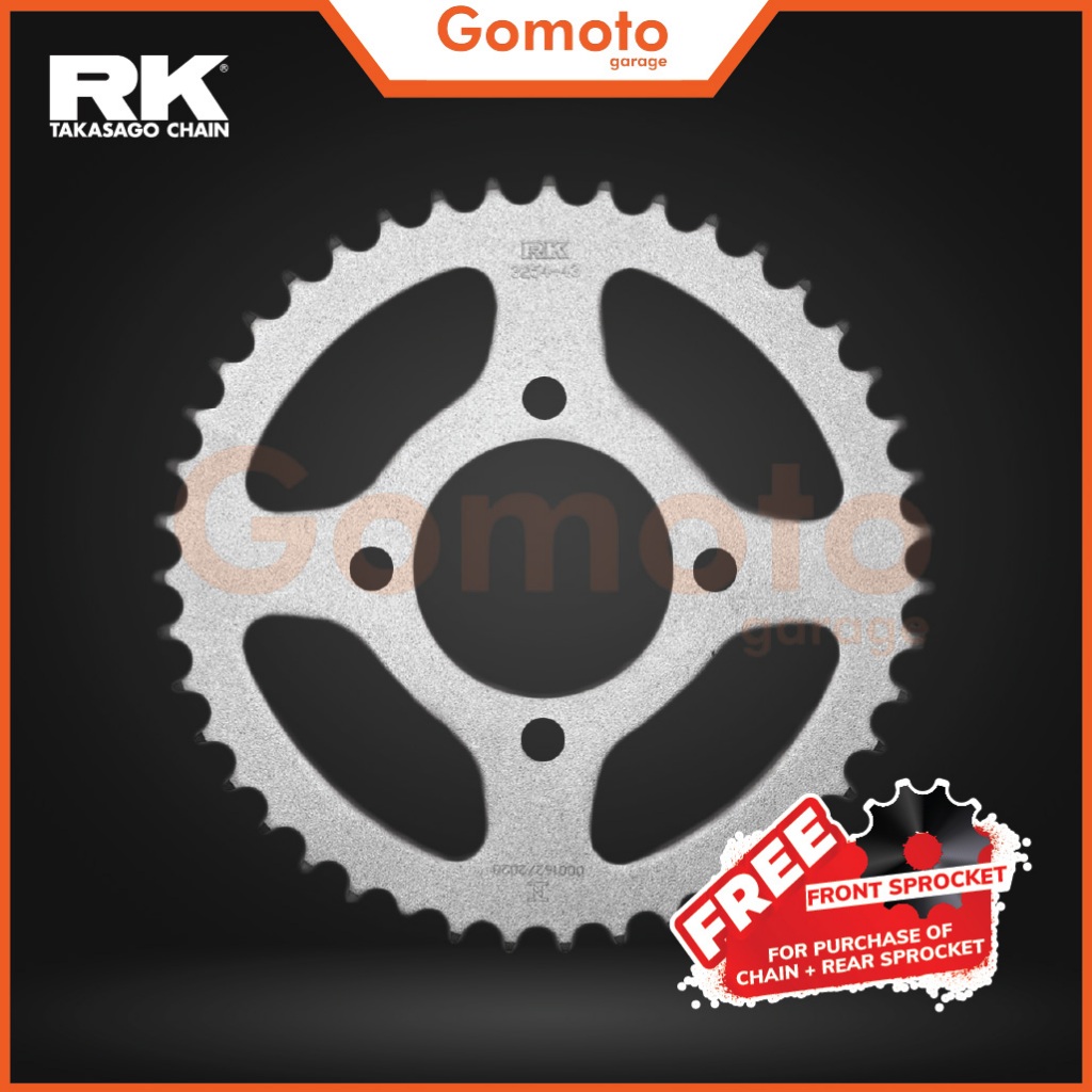 RK/RK-M 428 Steel Sprocket For Suzuki Belang, Smash and RG | Shopee ...
