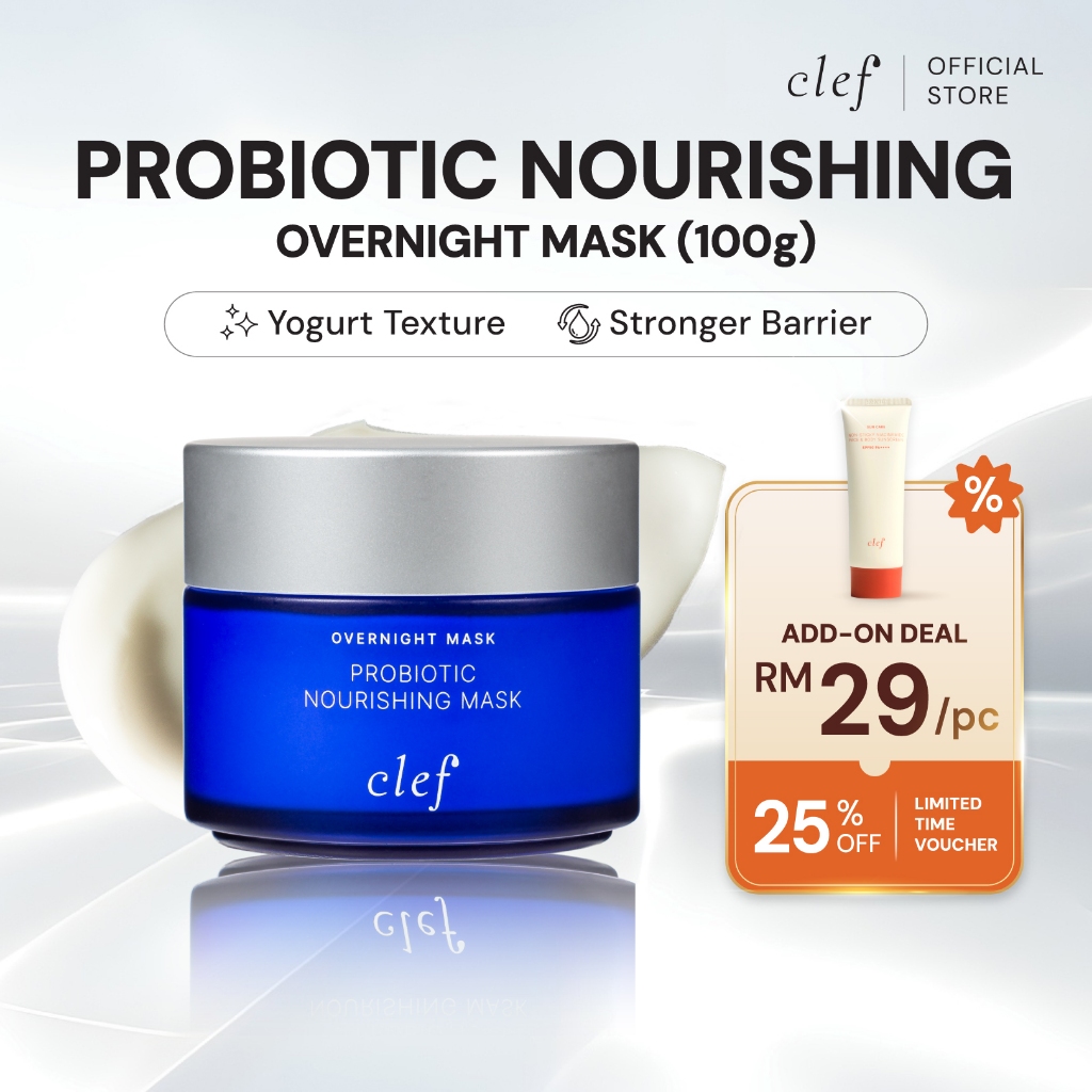 [SKIN SOS] CLEF Probiotic Overnight Sleeping Mask 100g | Deep Hydration ...