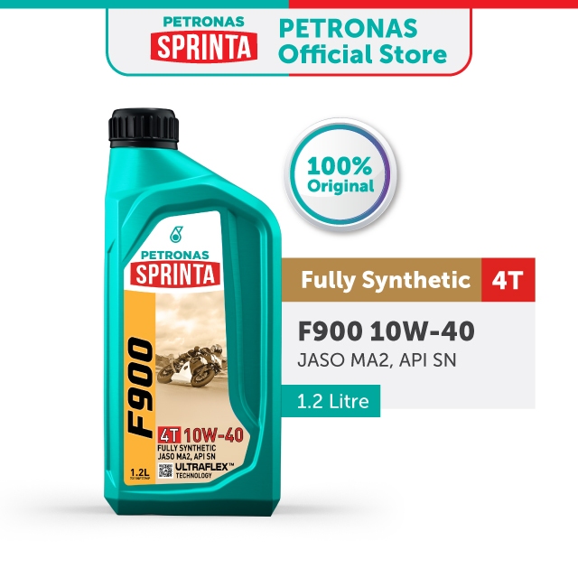 PETRONAS Sprinta F900 10W-40 SN Fully Synthetic (1.2L) | Shopee