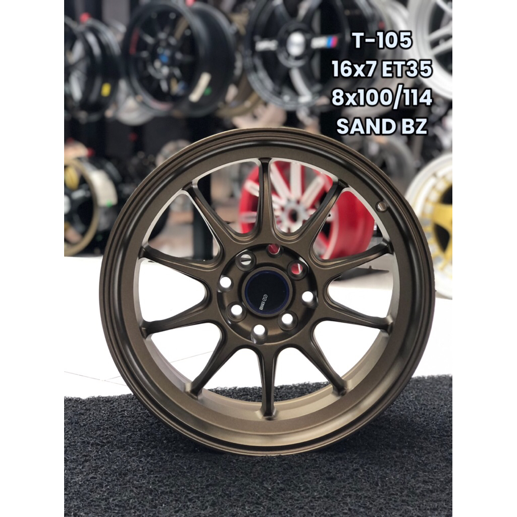 NEW RIM 16 INCH T-105 BRONZE FOR MYVI ALZA PERSONA GEN2 WAJA WIRA VIOS ...