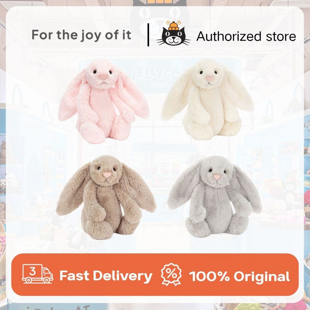 Jellycat Bunny 100% Original Jellycat stuffed toy Soft and Fluffy Safe ...