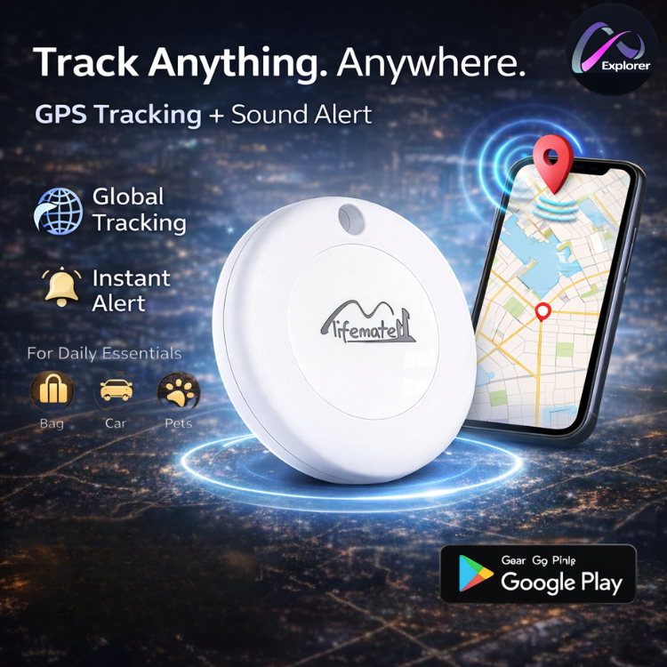 Explorer Lifemate LifeTag Bluetooth Tracker GPS Finder Smart Tag ...