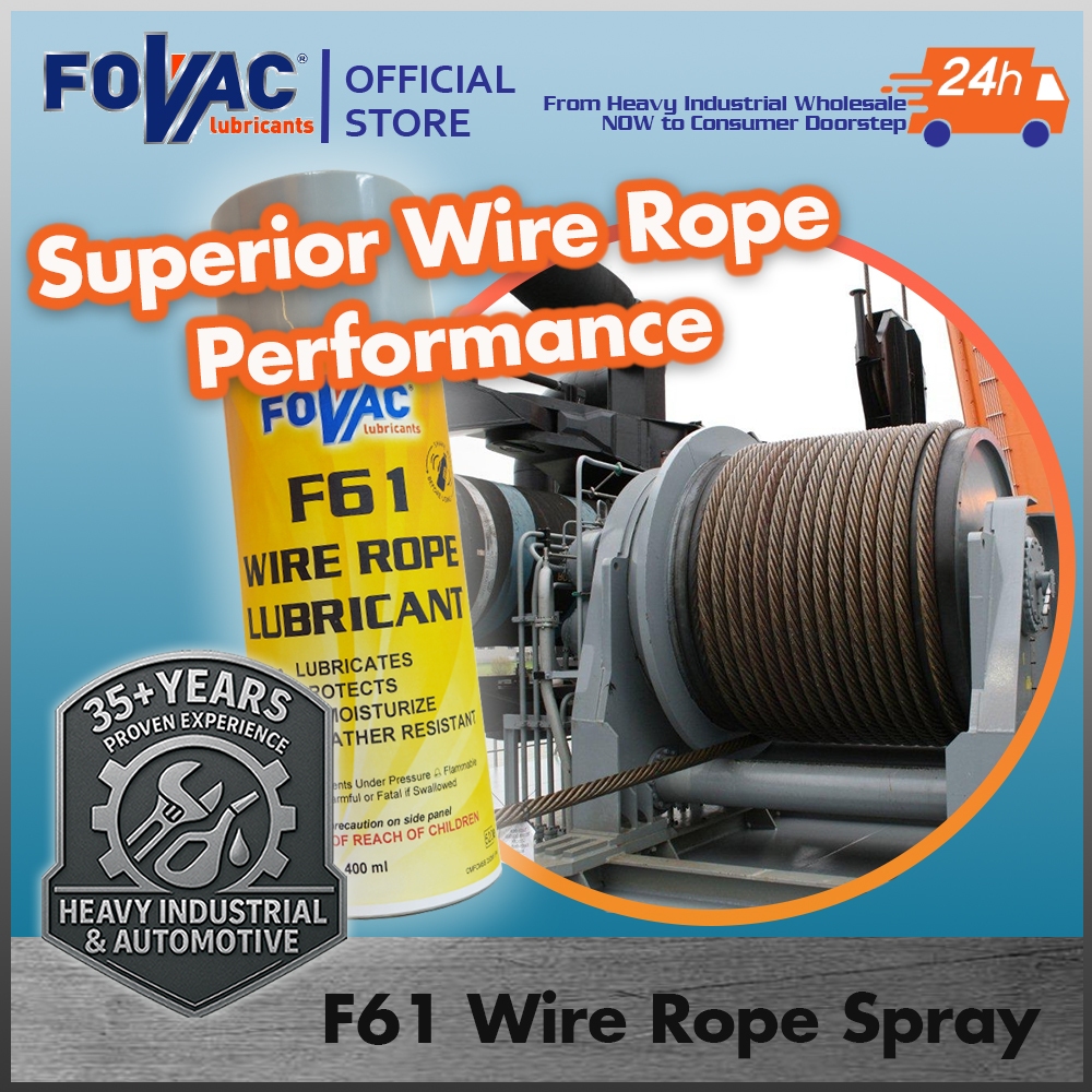 F61 Wire Rope Spray Aerosol/ Wire Rope Lubricants - 400ml | Shopee Malaysia