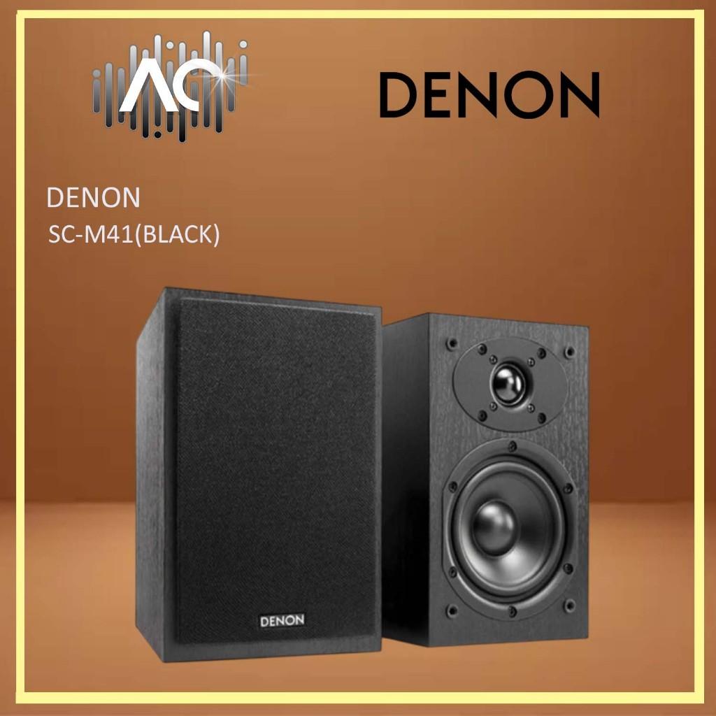 Denon SC-M41 Bookshelf Speaker (Black/WOOD) | Shopee Malaysia