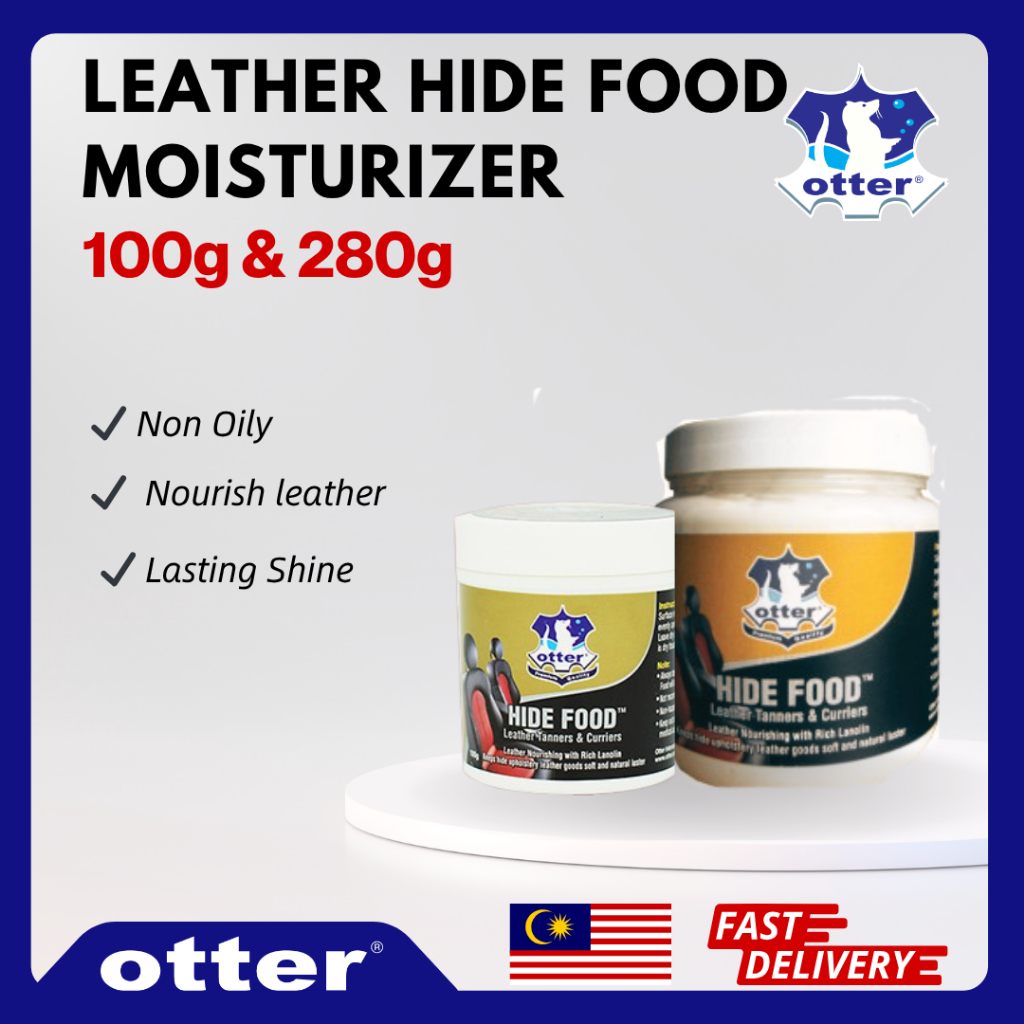 OTTER Leather Moisturizer Conditional HIDE FOOD Bag, Sofa, Car Seat ...