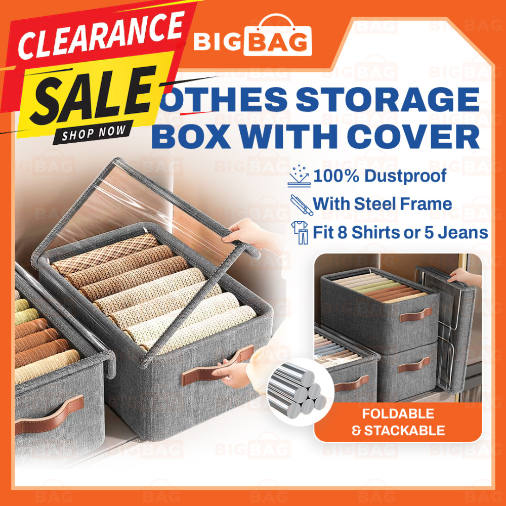 Cloth Storage Box Clothes Organizer Box Baju Kotak Baju Storage Box ...