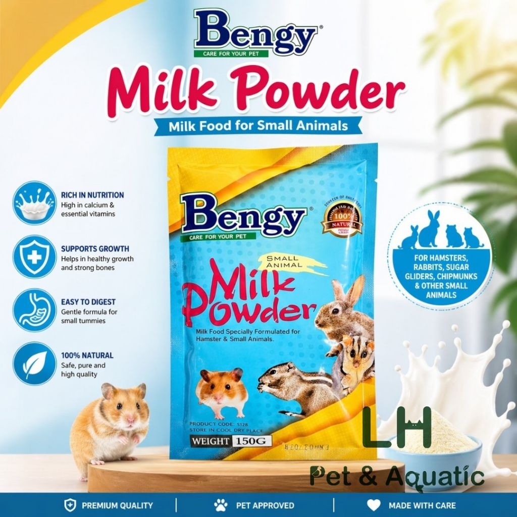 Bengy Small Animal Milk Powder 150g | Hamster Rabbit Milk Formula ...
