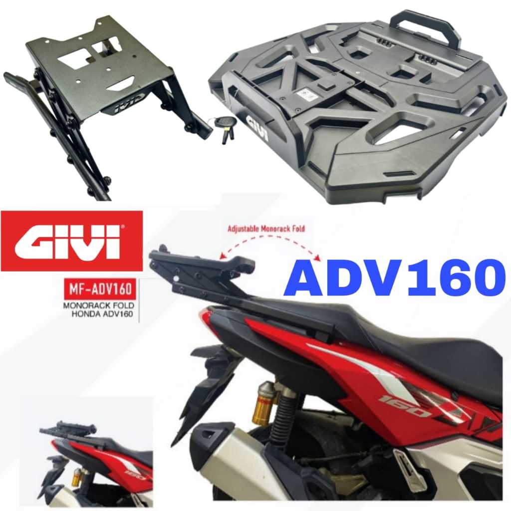 Tapak Monorack GIVI Rack Lipat HONDA ADV160 Bracket Accessories Motor ...