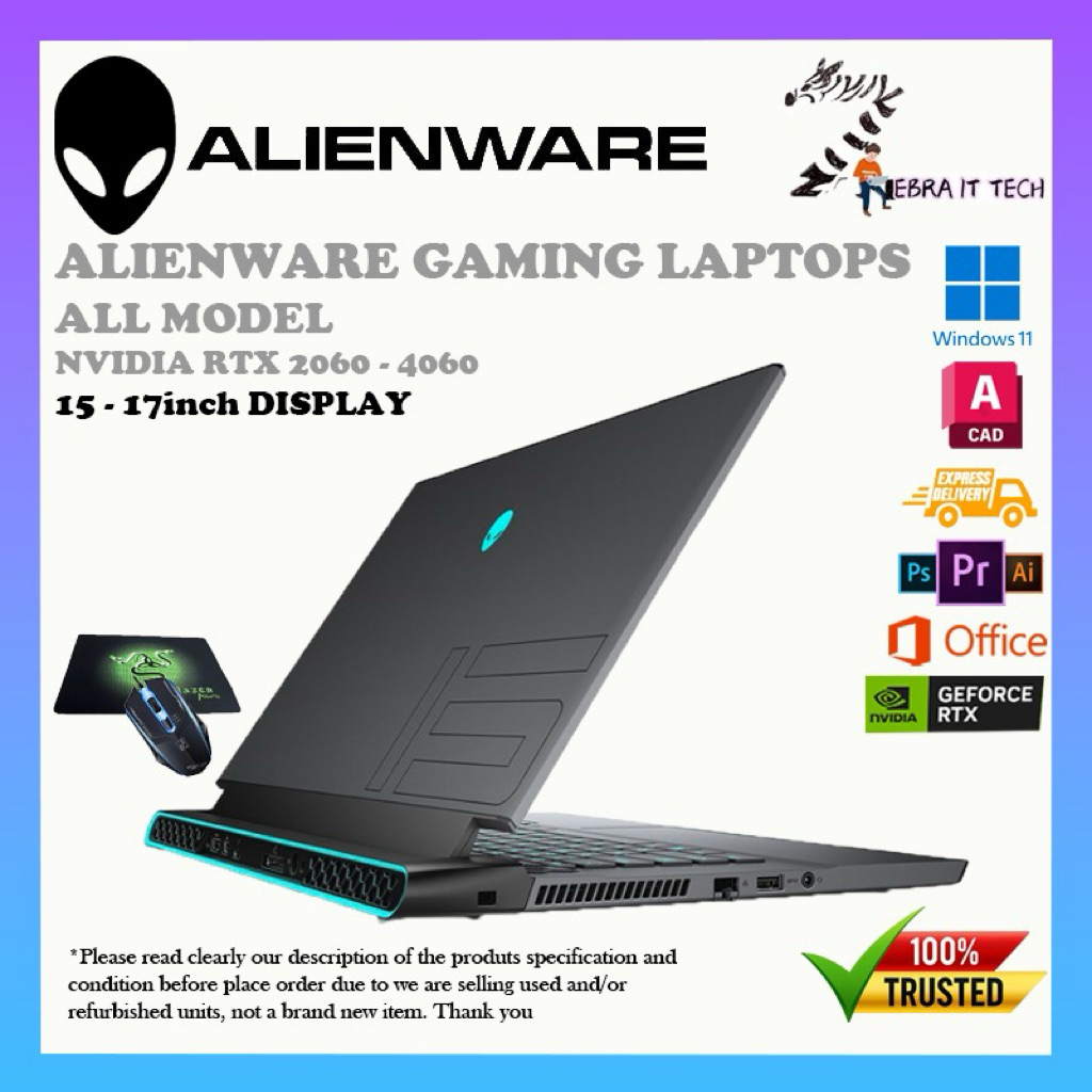 [R]Alienware Gaming Laptop 15.6inch Any Model Ryzen R9 & Intel i7 ...