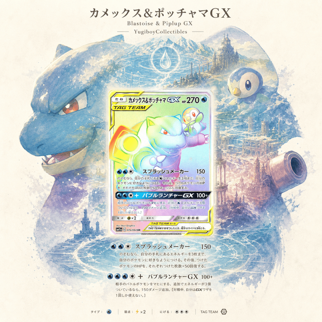 Blastoise & Piplup GX HR 076/064 [SM11a] Remix Bout