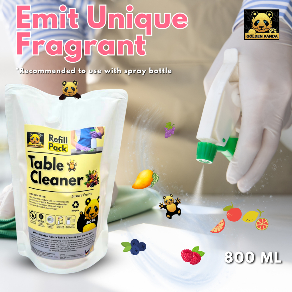 Refill Pack Table Top Cleaner/ Antibacterial Table Cleaner Non Toxic ...
