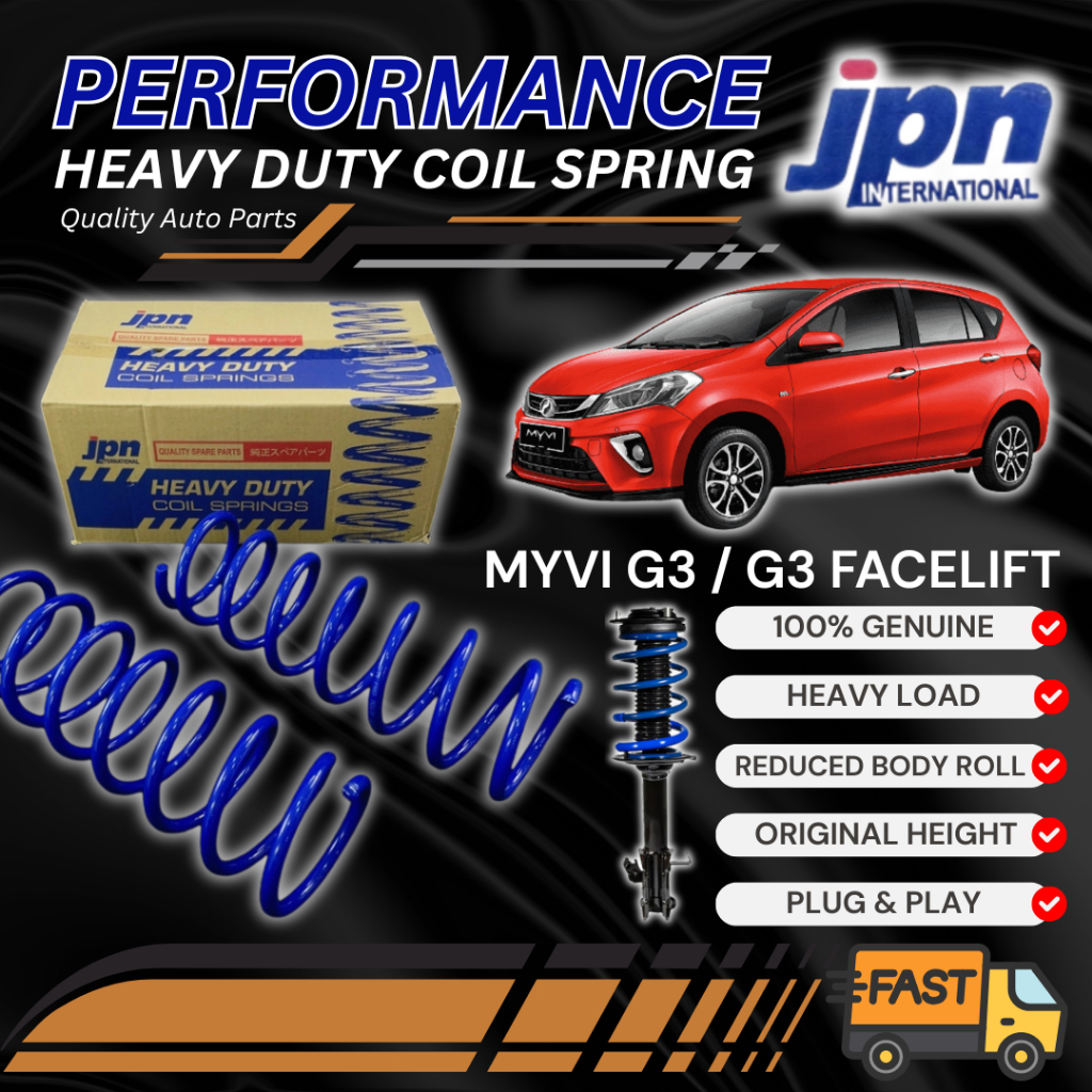 JPN Heavy Duty Coil Spring Myvi g3 gen3 Facelift Perodua Performance ...