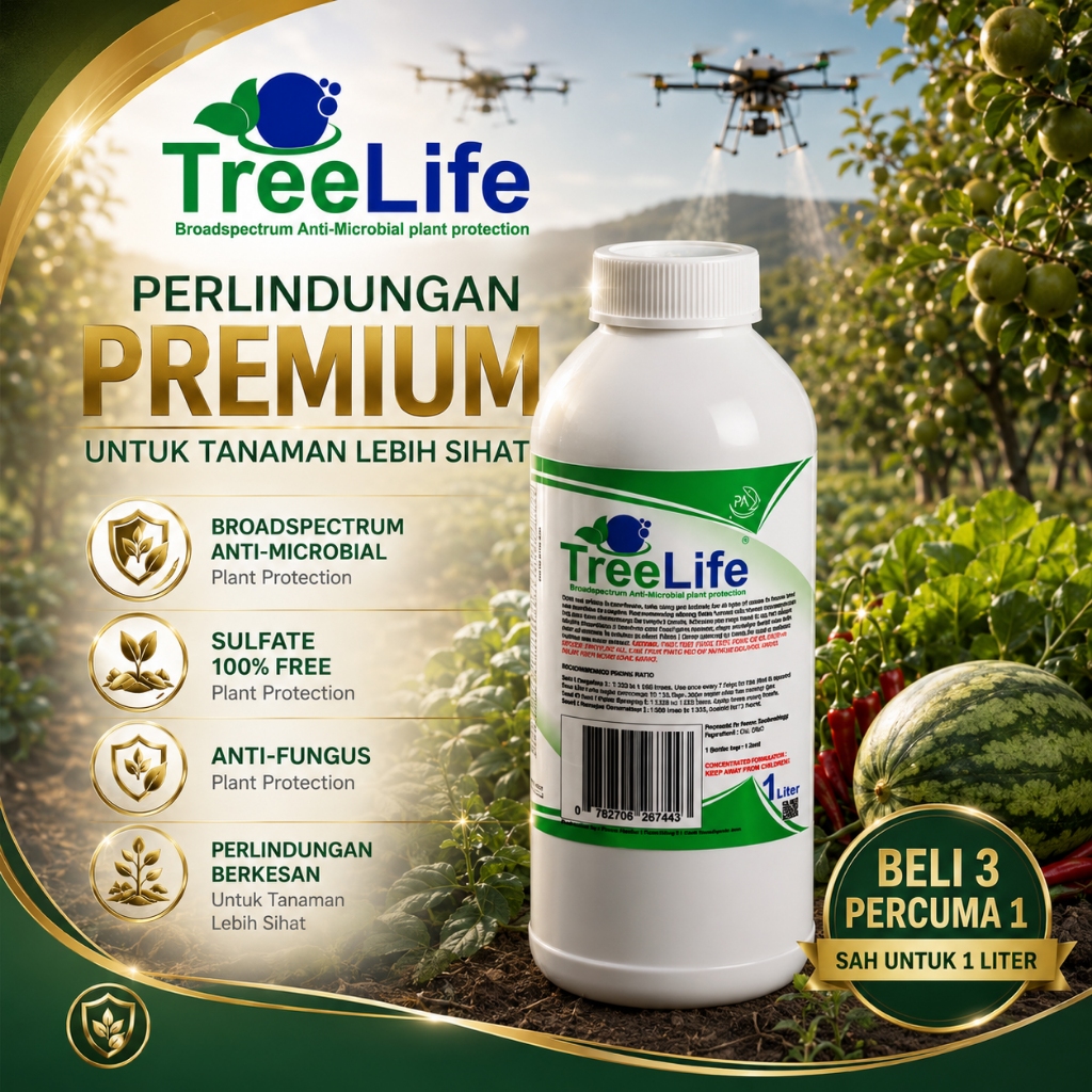 1L TreeLife PA Fungicide Broadspectrum anti-microbial plant protection ...