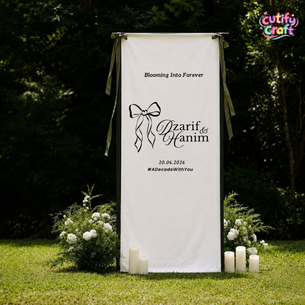 Welcome sign Fabric | Kain Rentang | Shopee Malaysia