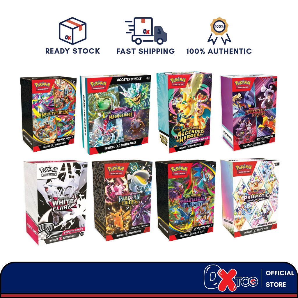 Pokemon Cards: [English Booster Bundle] - AH, ME01, White Flare ...