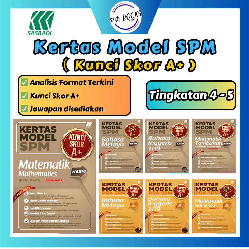 [PMBOOK] SASBADI【Kertas Model SPM Kunci Skor A+ 2026】FORMAT SPM TERKINI ...