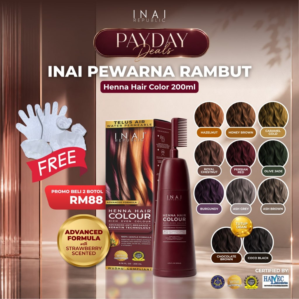 Beli pewarna rambut halal sah solat Dalam Talian Dengan Harga Terbaik ...